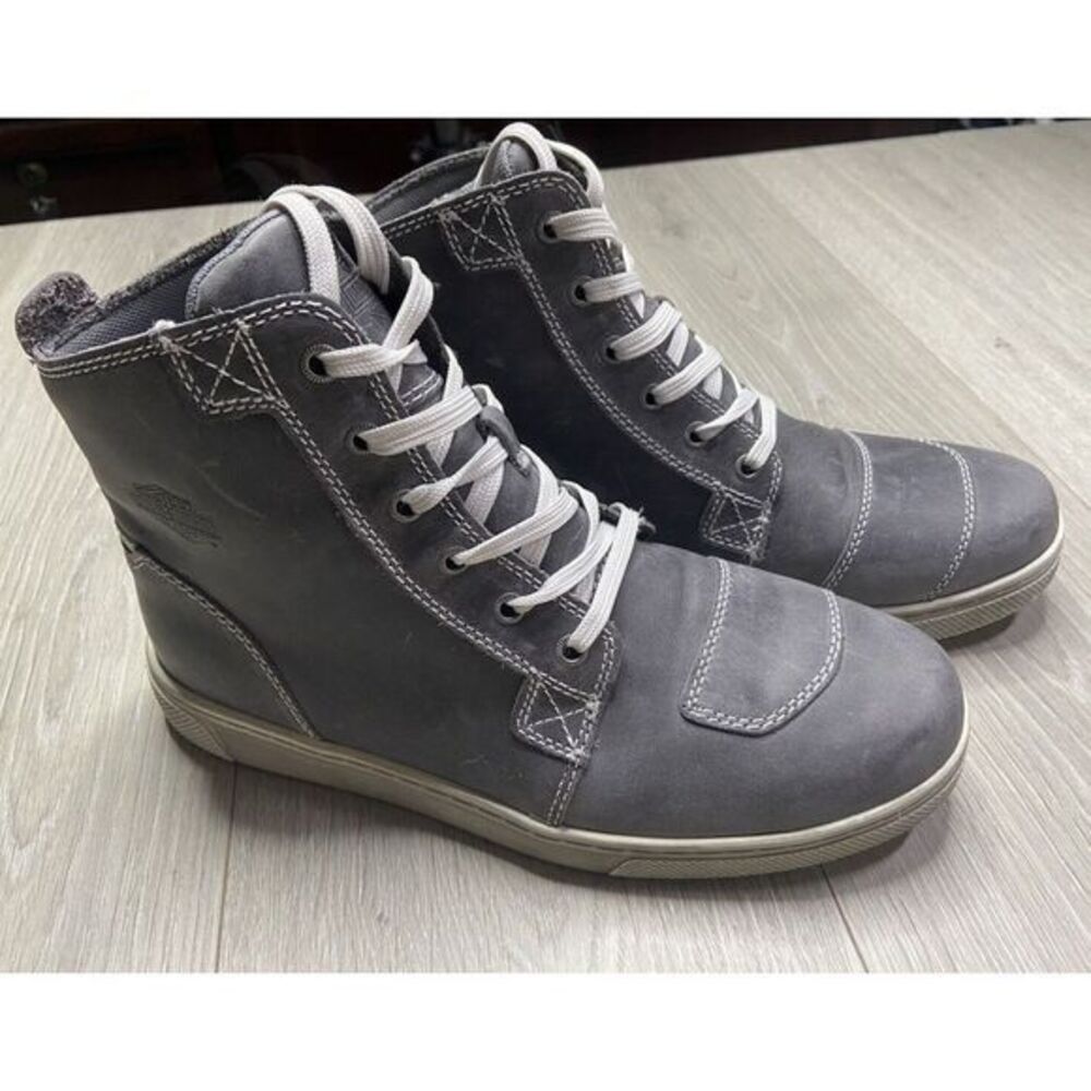Harley Davidson Boots Women 9.5 Gray‎ Kearns Waterproof Motorcycle Sneaker